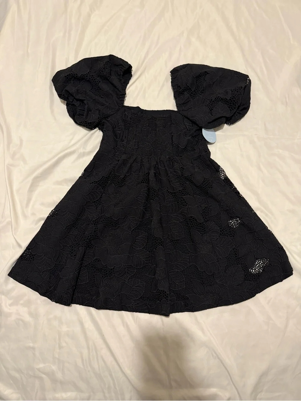 Hill House Black Lace Mini Dress, NWT, SZ Meduim - Picture 13 of 16